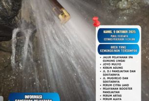 Perumdam Tirta Kencana lakukan perbaikan kebocoran pipa di Intake Benanga