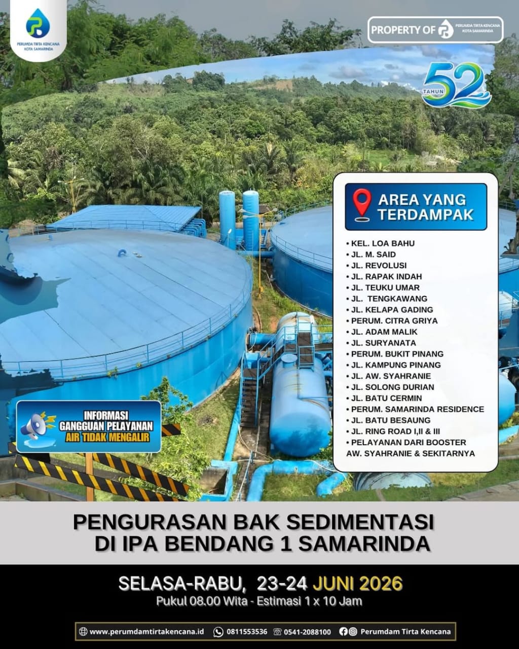 Sejumlah Wilayah di Bendang Berpotensi Alami Gangguan Air